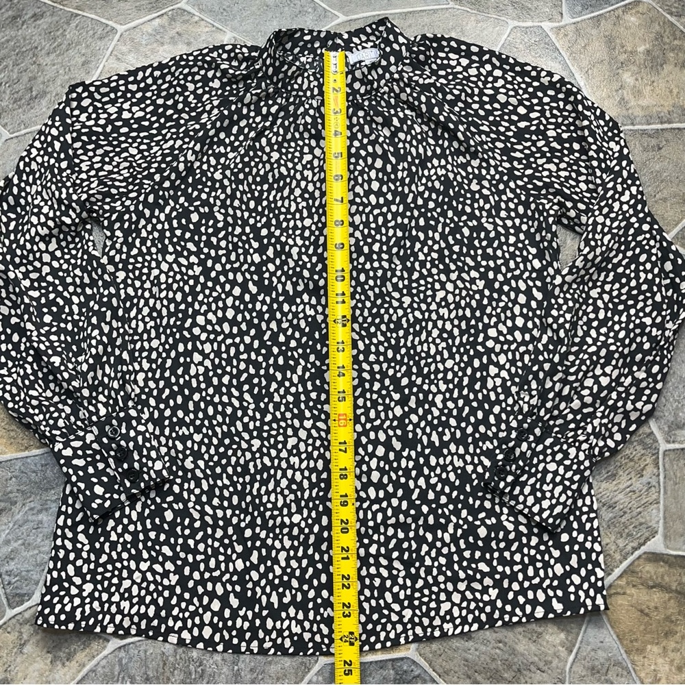 A Dip of Darling Animal Print High Neck Blouse - Picture 9 of 11